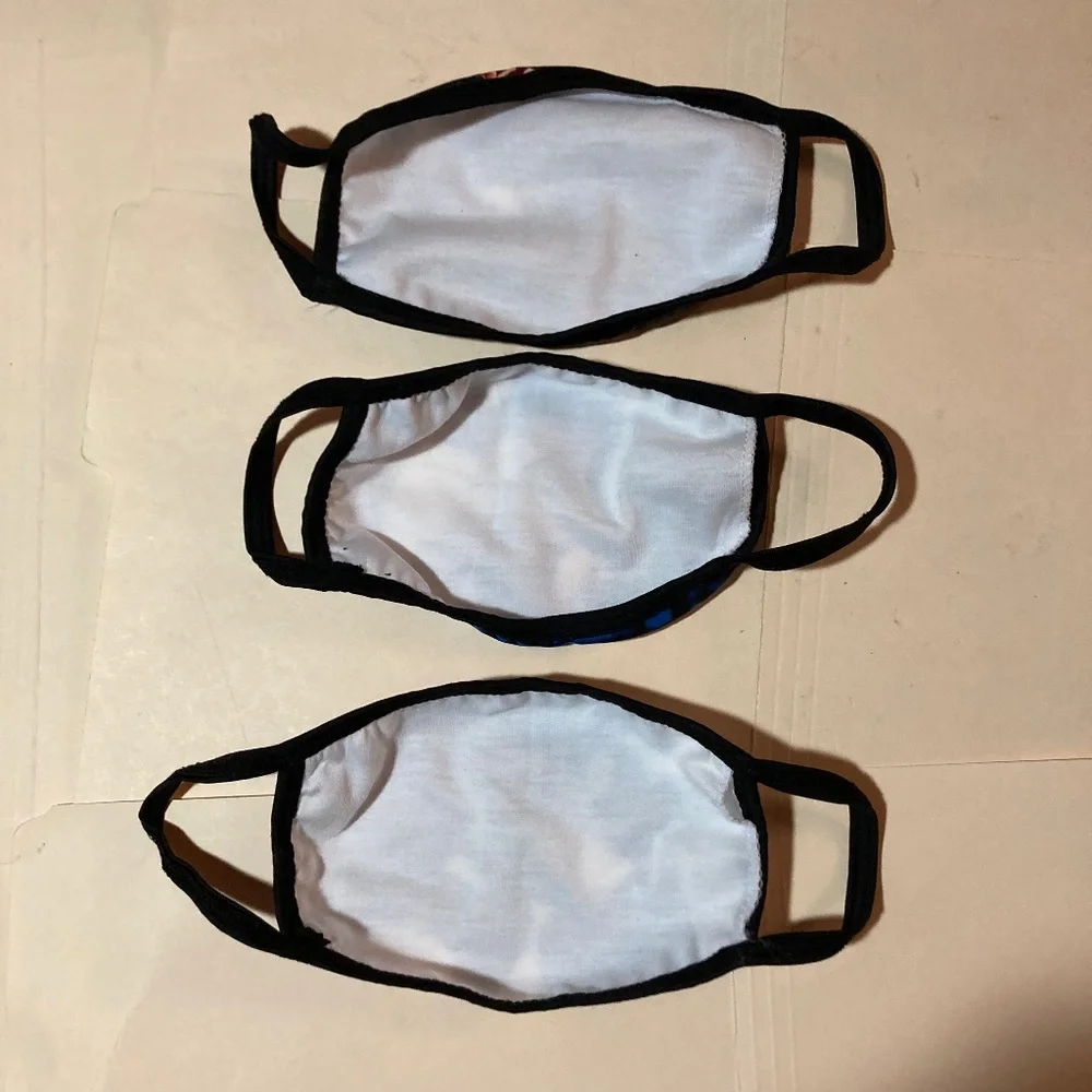 Five Sonic Face Masks New